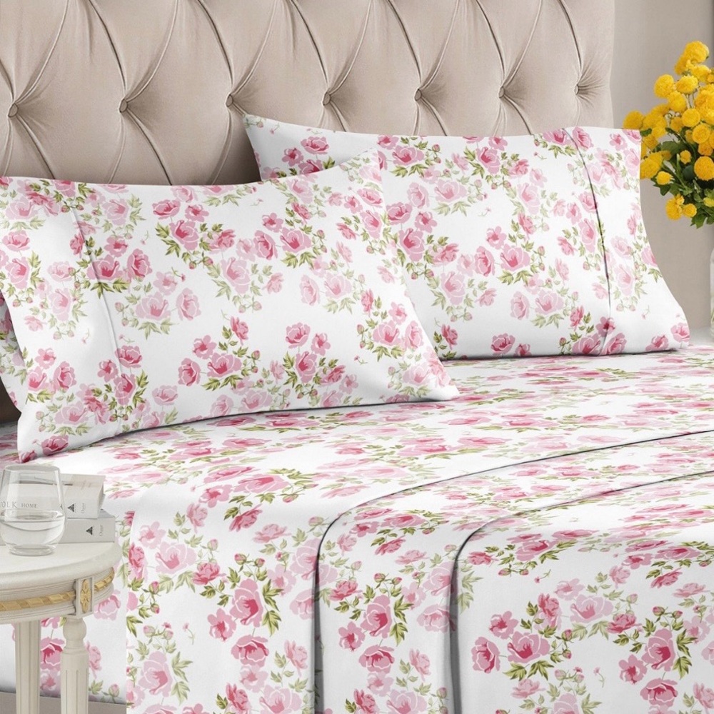Floral Pink Bedding Set